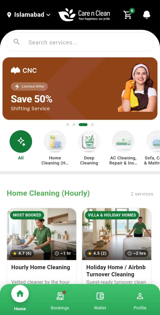 Carencleans screen 1
