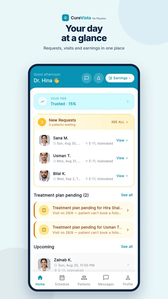 CureVista Physio screen 2